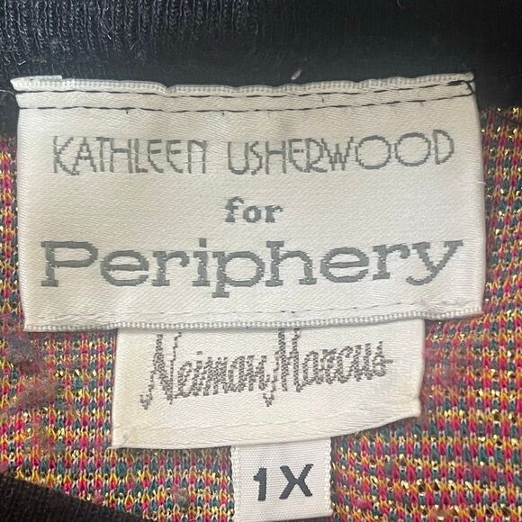 Kathleen Usherwood Vintage Paisley Patchwork Print Metallic Accents Shirt - Picture 6 of 8